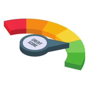 Credit score meter